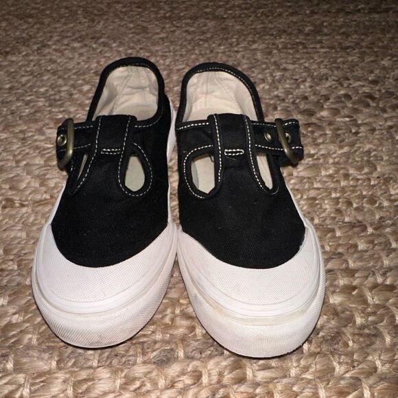 Vans Black and White Women's Sneakers - Picture 4 of 8